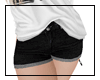 Rolled up shorts-black