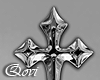 Chrome Cross Wall Art