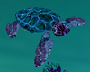 Blue Exotic Sea Turtle