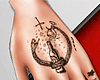 X| Cross Fingers Tattoo