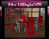 Red Dining Table &Chairs