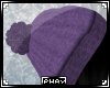 P; Purple beanie