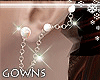 Pearl and Chain Earrings