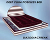 Deep Plum Poseless Bed