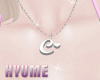 H' Letter C Necklace