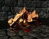 Fire place logs animated