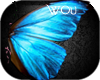 w|Blue Butterfly Wings