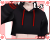 *ts* Black Crop Hoodie