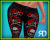 Skull Black Pant