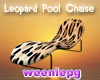 Leopard Pool Chaise