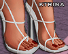 KT♛White Heels Lace