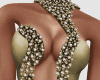 CA Long Golden Dress