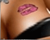 kiss pink tattoo