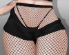 shorts w/ fishnets