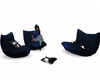 Blue Santa chairs