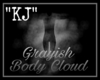"KJ" Grayish Body Cloud