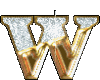 Gold Letter W