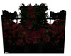 red roses on a fence