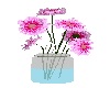 Pink Flowerpot Glass
