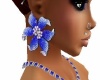 *RD* Blue Orchid Earring