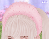 w. Fur Headband Pink