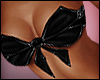 # XMAS bow top: black