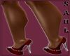 LS~Satin Red Pumps