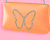 {L} Butterfly bag orange