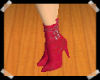 Red stiletto boots