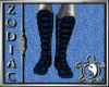 Gothic Strap Blue Boots