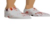 shoes with blood splatte