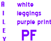Ailey Purple White Leg