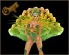 Carnaval Feather shoulde