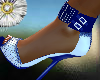 luxury blue white sandal