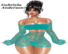 {GA} Turquoise Lace Set