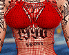 Red Tatted Fishnet