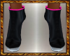 Hot Pink Black Boots