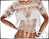 S* White Lace Top