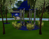 blue wedding garden