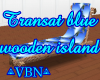 Transat blue wooden isla
