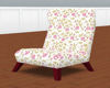 Retro Flower Cream Chair