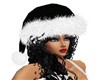 BLACK SANTA HAT