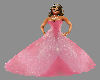 Pink Silk Wedding Gown