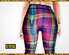 ! Color Plaid Hw Pants