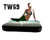 Teal Pillow with 2 Poses