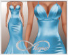 Satin Gown - Baby Blue