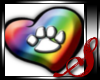[S]Rainbow Heart Paw