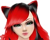 [LAS]Red/black cat ears