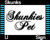 Skunks Pet Sign