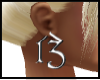 13 Earrings Silver 13